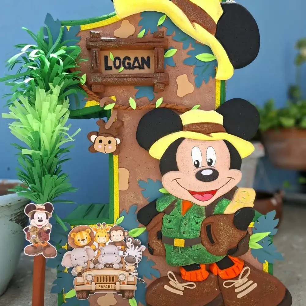 Decoración personalizada de Mickey elaborada por Cornelia
